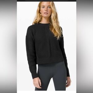 Lululemon New Heights Sweater Black Knit Sweater